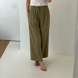 Reformation green Mason pants | Size 8